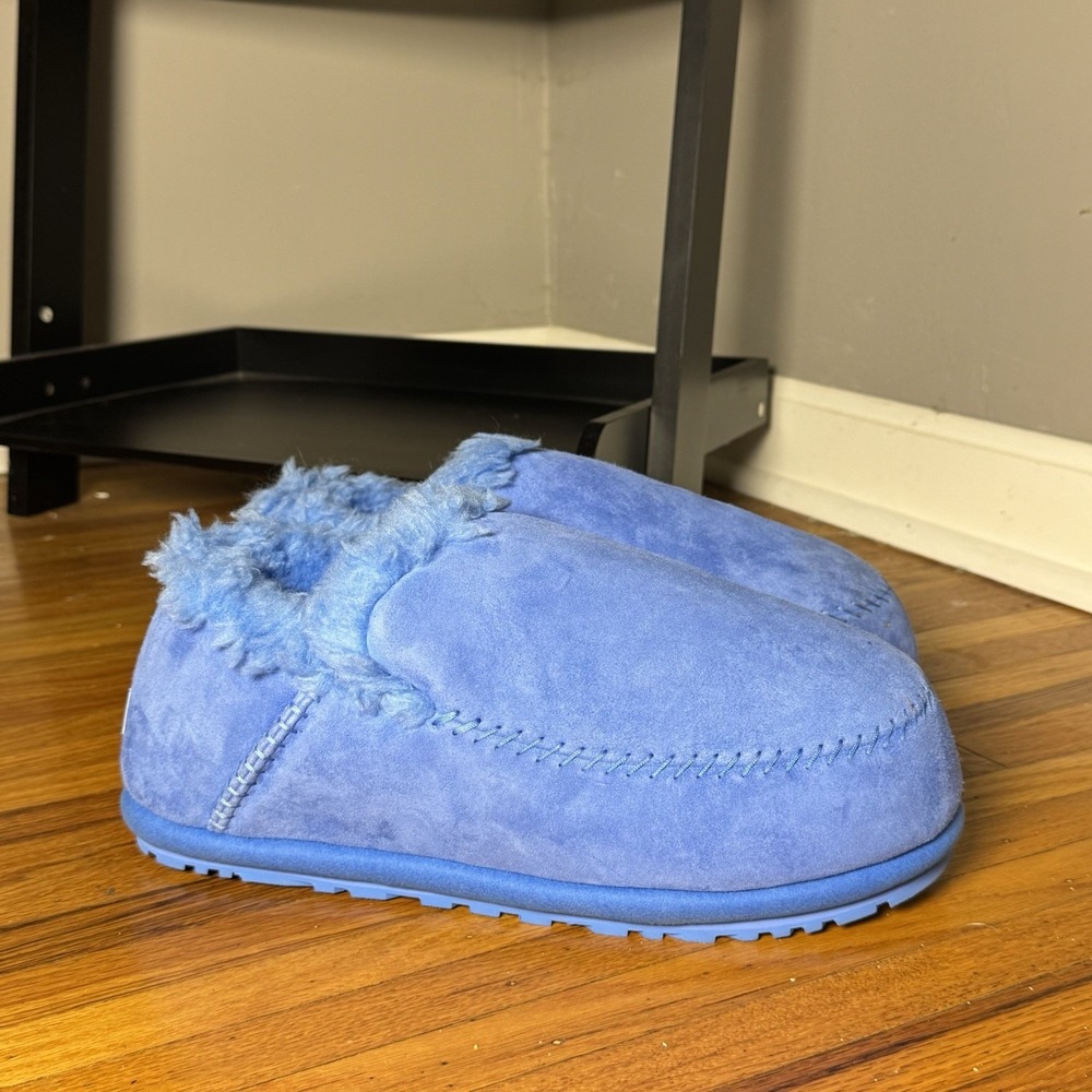 UGG Anders Slipper Big Sky Blue Wool Suede Mens 14 1158174 Rare
